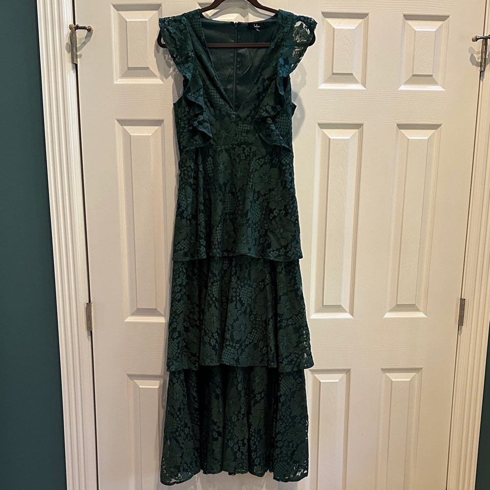 Lulus Green Lace Dress